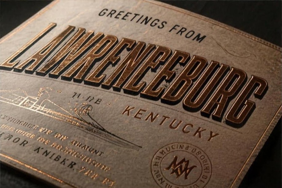 Gold foil and deboss label detail