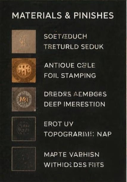 Materials and finishes