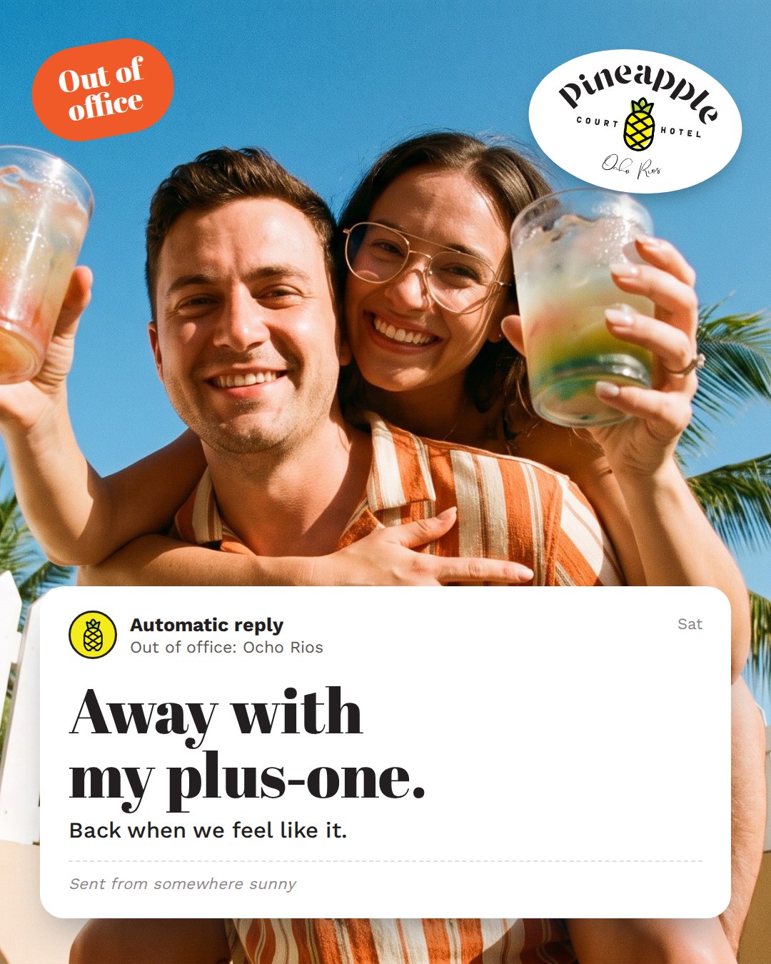 Away with my plus-one ad